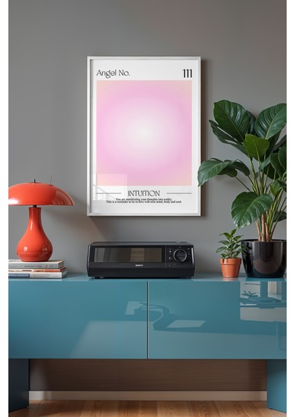 Aura Serisi Beyaz Çerçeveli Poster, Tablo No:5 fiyatları