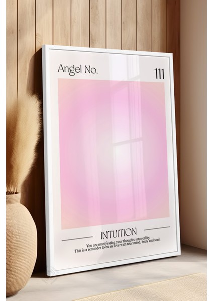 Aura Serisi Beyaz Çerçeveli Poster, Tablo No:5 fırsatları