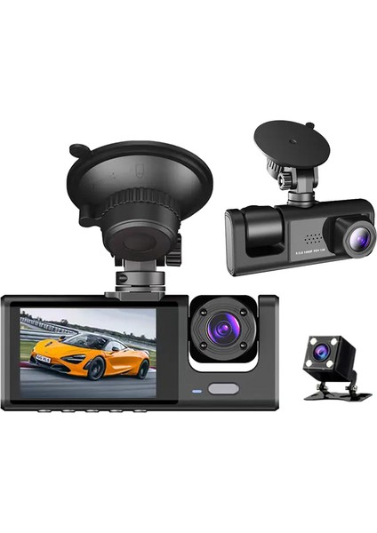 Full Hd 1080P Araç Içi Kamera Ekstra Geri Görüş Kameralı Wifi özellikli indirimleri