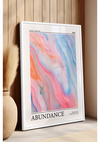 Aura Serisi Beyaz Çerçeveli Poster, Tablo No:59 fırsatları