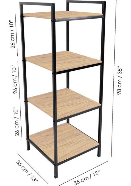 4 Katlı Ahşap Banyo Rafı - Banyo Düzenleyici Havluluk Organizer Çok Amaçlı Dolap Banyo Dolabı indirimleri