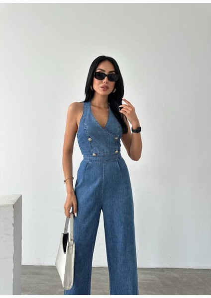 Tasarım Ithal Kot Tulum Denim Tulum modelleri