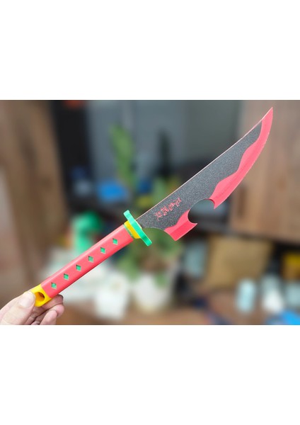 Uzui Tengen Hashira Tengen Uzui's Nichirin Blade Sword Kılıç 27 cm Sağlam Demon Slayer fiyatları