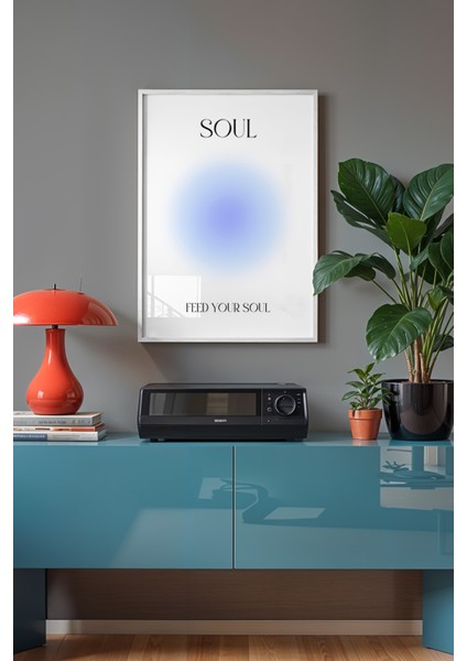 Aura Serisi Beyaz Çerçeveli Poster, Tablo NO:156 fiyatları