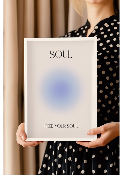 Aura Serisi Beyaz Çerçeveli Poster, Tablo NO:156 modelleri