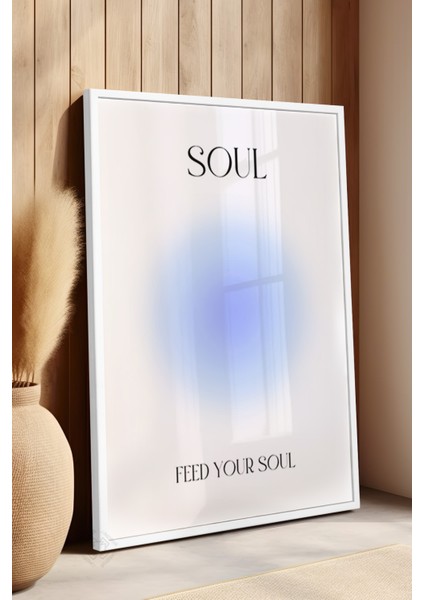 Aura Serisi Beyaz Çerçeveli Poster, Tablo NO:156 fırsatları