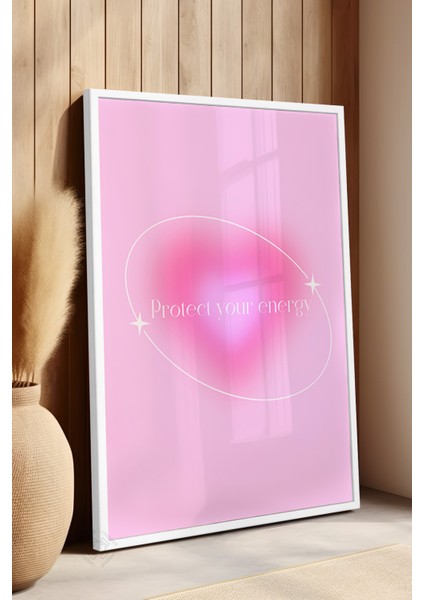 Aura Serisi Beyaz Çerçeveli Poster, Tablo NO:173 fırsatları