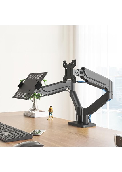 Powermaster PM-252D-J 13-32 Inç Amortisörlü Stand Çift Kol LCD LED Gaming Monitör Laptop Notebook Tutucu Masa Askı Aparatı fiyatları