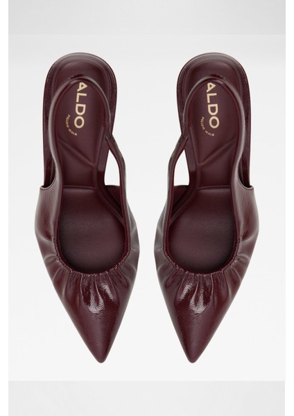 Mystie Ayakkabı Orta Boy Topuklu - Kırmızı