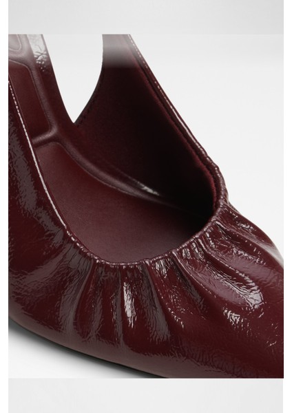 Mystie Ayakkabı Orta Boy Topuklu - Kırmızı