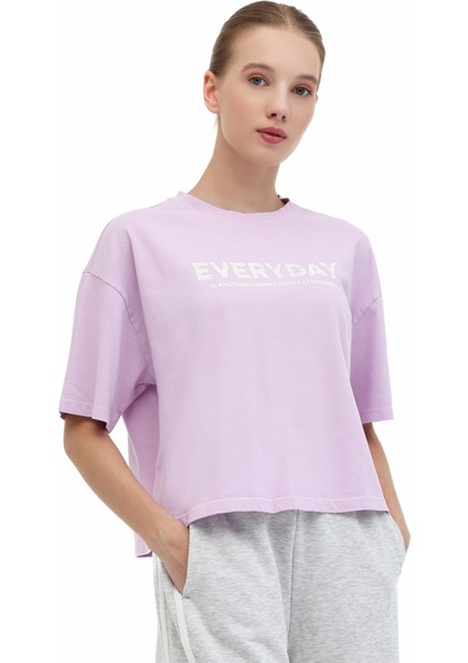 Wl Freya 11SY790 5pr Lila Kadın Kısa Kol T-Shirt