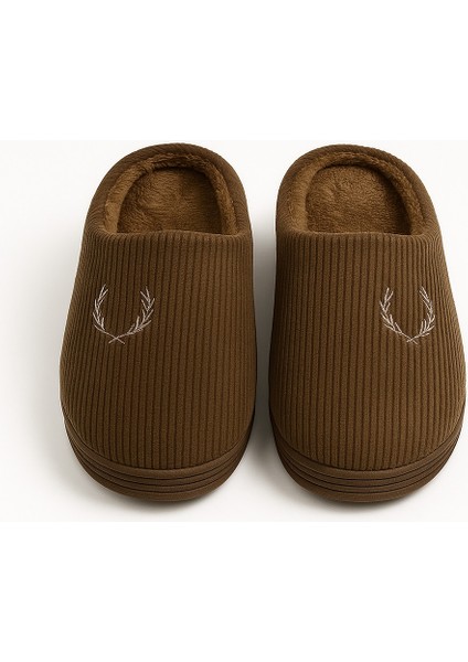 Erkek Kışlık Yumuşak Kadife Içi Fitilli Gondol Kürklü Ev Terliği fiyatları