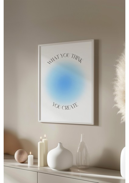 Aura Serisi Beyaz Çerçeveli Poster, Tablo NO:149