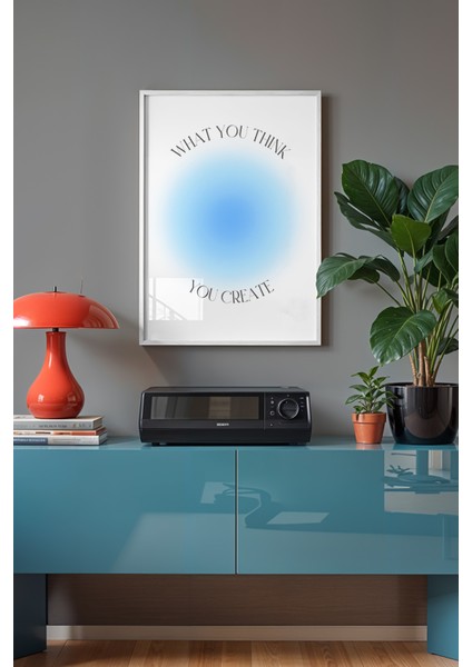 Aura Serisi Beyaz Çerçeveli Poster, Tablo NO:149 fiyatları