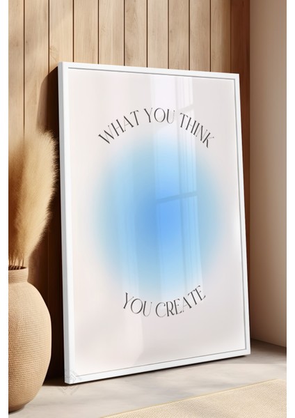 Aura Serisi Beyaz Çerçeveli Poster, Tablo NO:149 fırsatları