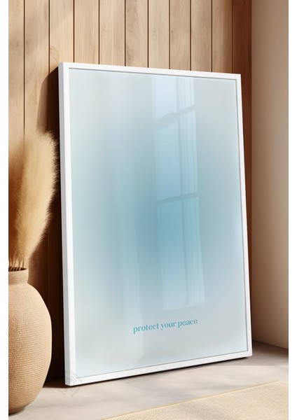 Aura Serisi Beyaz Çerçeveli Poster, Tablo NO:180 fırsatları