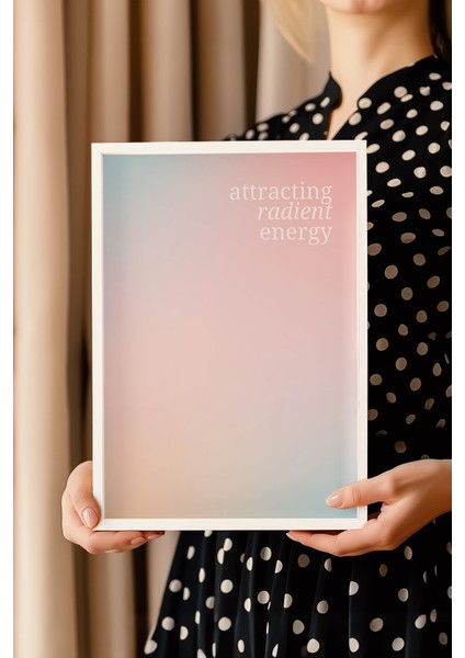 Aura Serisi Beyaz Çerçeveli Poster, Tablo NO:107 modelleri