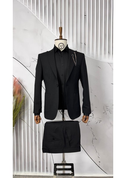 Slim Fit Torba Cep Takım Elbise