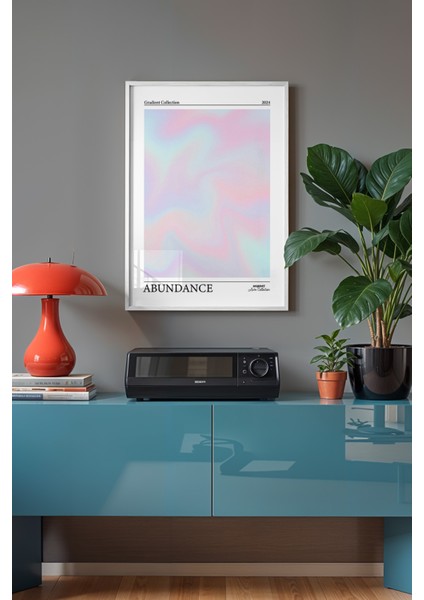 Aura Serisi Beyaz Çerçeveli Poster, Tablo No:35 fiyatları
