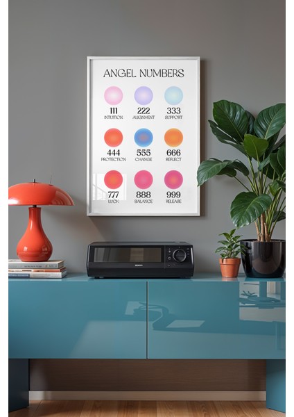 Aura Serisi Beyaz Çerçeveli Poster, Tablo No:4 fiyatları