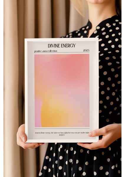 Aura Serisi Beyaz Çerçeveli Poster, Tablo No:55 modelleri