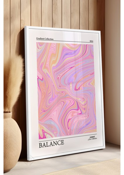 Aura Serisi Beyaz Çerçeveli Poster, Tablo No:27 fırsatları