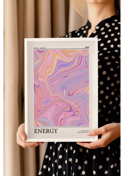 Aura Serisi Beyaz Çerçeveli Poster, Tablo No:57 modelleri