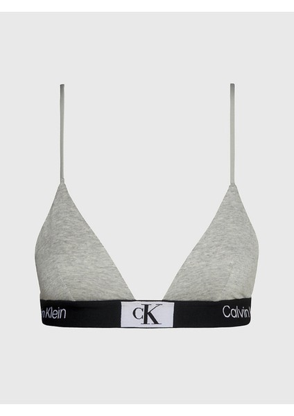 Calvın Kleın Kadın / Kız Marka Logolu Elastik Bantlı Günlük Kullanıma Uygun Gri Sütyen 000QF7217E P7A