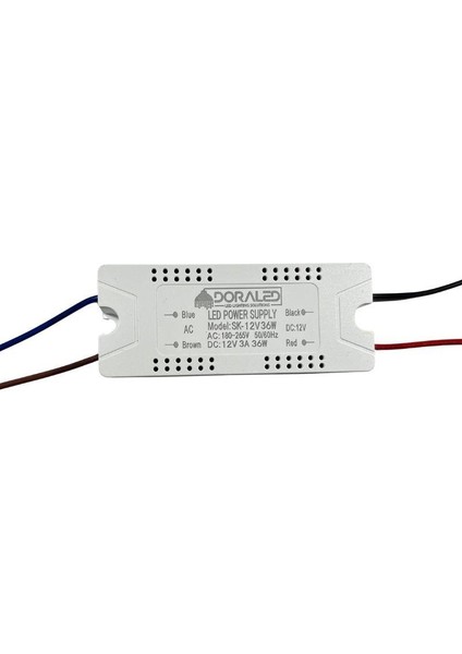 12V 3AMPER 36W Driver Tipi Plastik Adaptör
