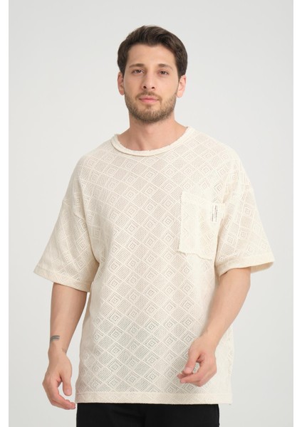 R-5832 Tek Cep Detaylı Örme Tişört fiyatları