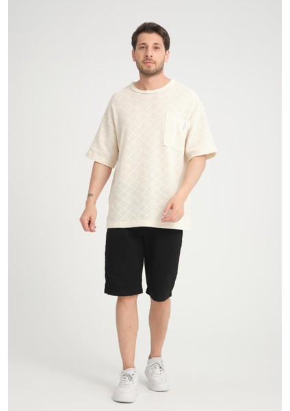 R-5832 Tek Cep Detaylı Örme Tişört fırsatları