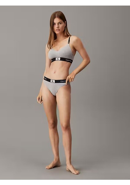 Calvın Kleın Kadın Marka Logolu Pamuklu Günlük Kullanıma Uygun Gri Sütyen 000QF7218E P7A fiyatları