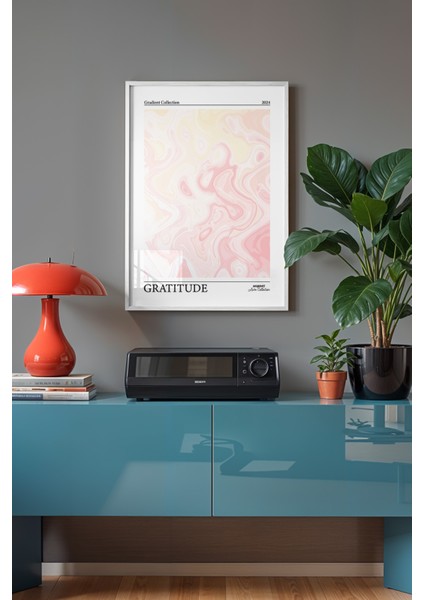 Aura Serisi Beyaz Çerçeveli Poster, Tablo No:38 fiyatları