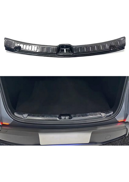 Tesla Model Y Juniper Abs Karbon Fiber Arka Bagaj Kapısı Eşiği Koruyucu