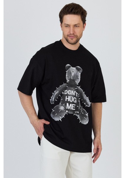 R-5860 Ayı Baskı Detaylı Süprem Tişört modelleri