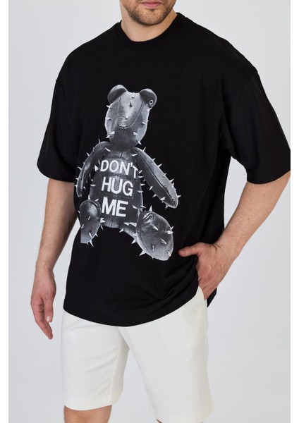 R-5860 Ayı Baskı Detaylı Süprem Tişört fırsatları