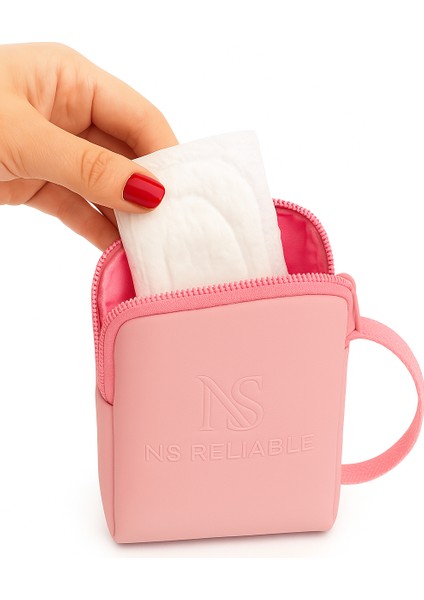Çanta Içi Hijyenik Ped Tampon Saklama Taşıma Çantası - 222 Açık Pembe