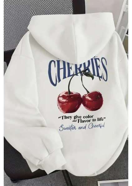 Flavor Cherris Sırt Baskılı Içi Pamuklu Unisex Sweatshirt