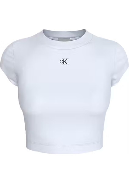 Calvın Kleın Kadın Beyaz T-Shirt LV047C211G Yaa