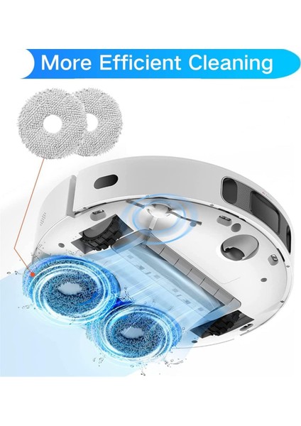 25PCS Xiaomi Mijia M30 Pro C107 Robot Vakum Ana Yan Fırça Mop Bezi Hepa Filtre Toz Çantası (Yurt Dışından) fırsatları