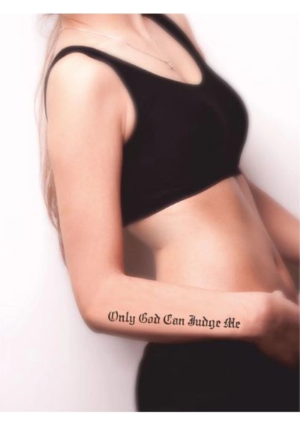 Beni Sadece Tanrı Yargılar Tattoo Geçici Dövme Şablonları Kına Kalıpları fiyatları