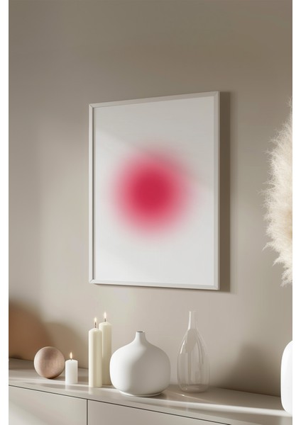 Aura Serisi Beyaz Çerçeveli Poster, Tablo No:84