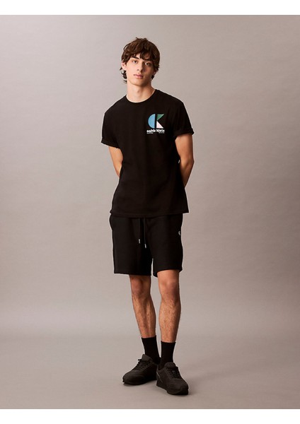 Calvın Kleın Erkek Marka Logolu Organik Pamuklu Günlük Kullanıma Uygun Siyah T-Shirt LV04RC827G Ub1 fiyatları