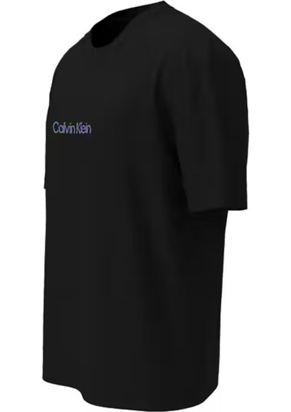 Calvın Kleın Erkek Marka Logolu Organik Pamuklu Günlük Kullanıma Uygun Siyah T-Shirt LV04RC858G Ub1 fiyatları