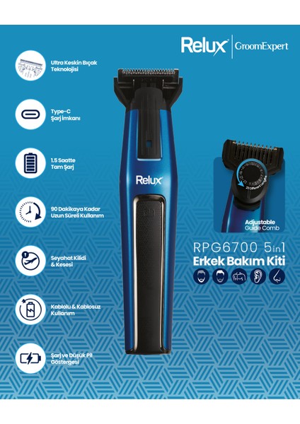 RPG6700 5 In 1 Erkek Bakım Kiti