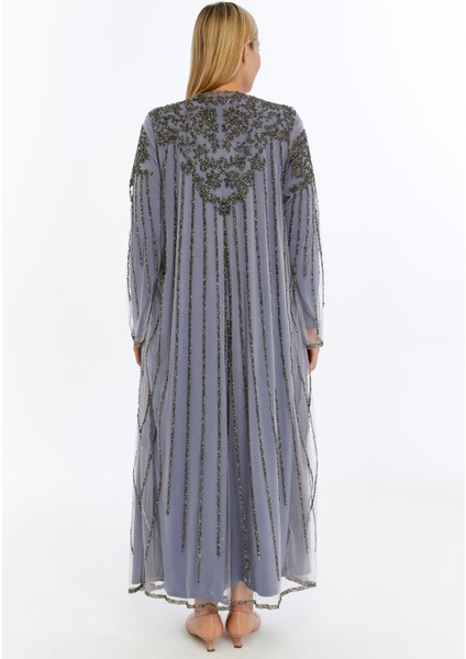 Wilma 2'li Takım Taşlı Abaya modelleri