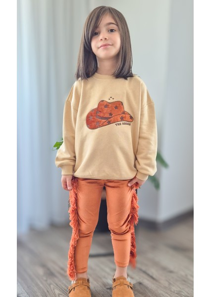 Rodeo Takım Püsküllü Tayt & Nakışlı Sweat (2-8yaş)