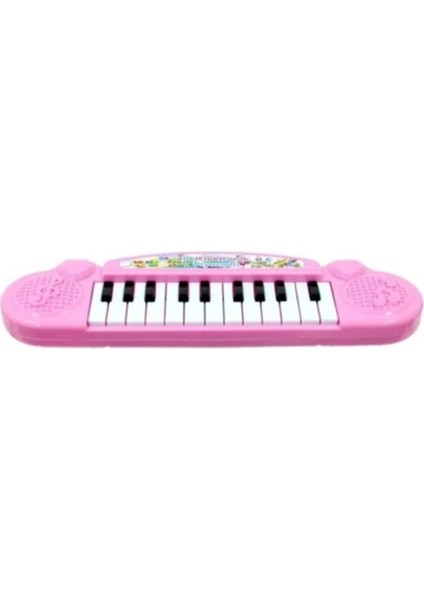 Can Ali Toys Ilk Elektronik Piyanom Pilli Küçük Piyano CNL-6180-PEMBE