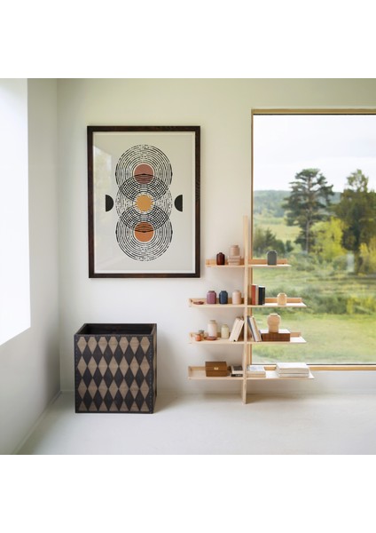 Ahşap Çerçeveli 3'lü Poster Tablo Seti | Modern Stil Minimal Duvar Dekoru fırsatları