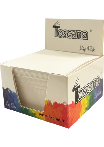 Toscana Küp Blok Not Kağıdı 8x8 cm 500 Yaprak